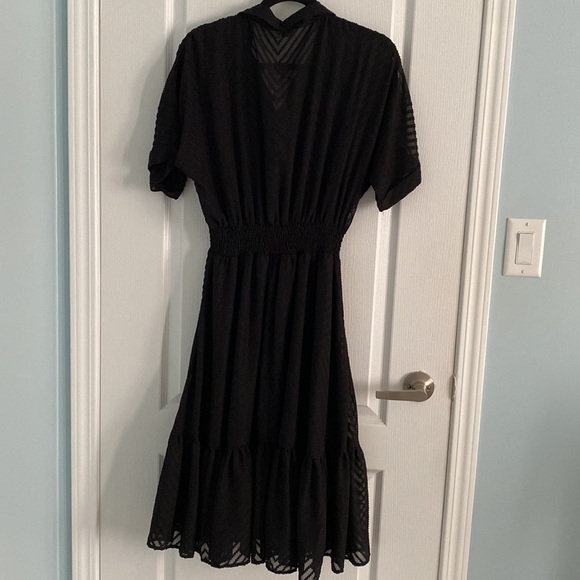 Calf Length Black Dress - Picture 3 of 3